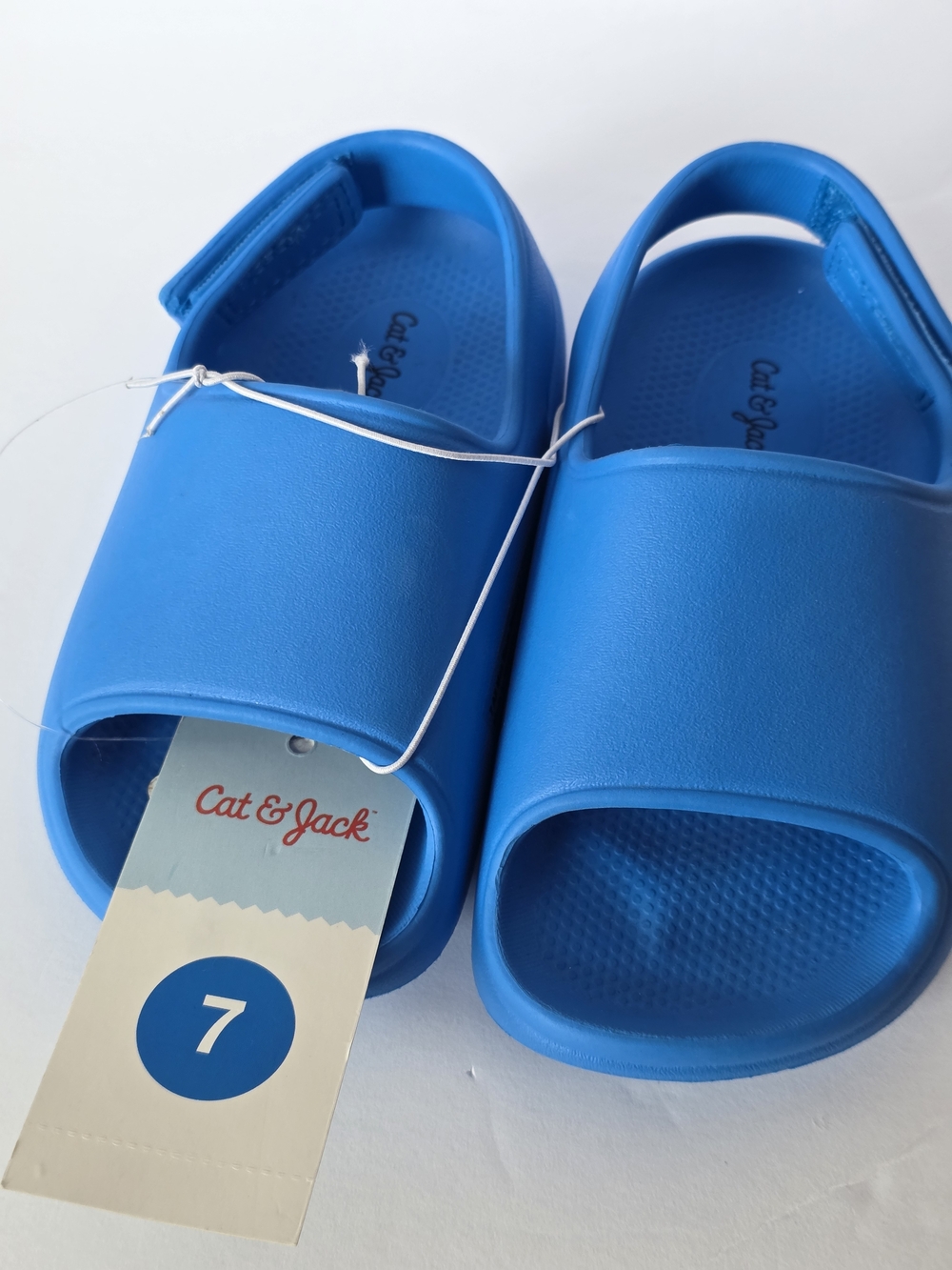 Cat & Jack Bright Blue Kids Slide Sandals